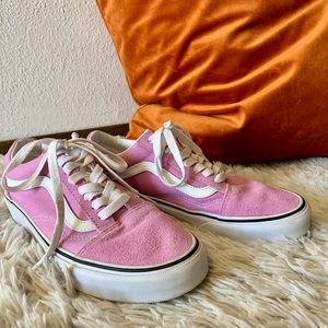Pink Suede and Canvas Vans